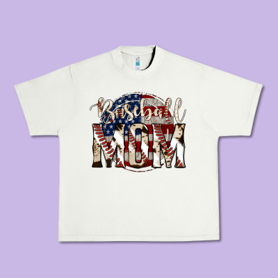 Baseball Mom Urban Heavy Tee Designed By Jasminsmagicworld