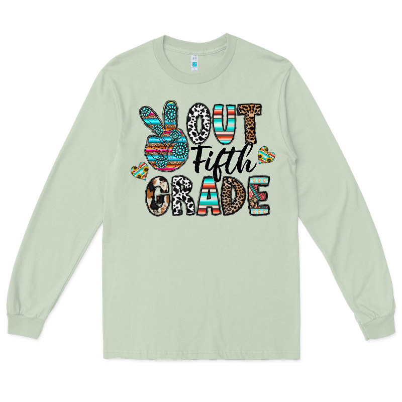 Out Fifth Grade Long Sleeve Tee by CowhideDigitalArt | Teevron