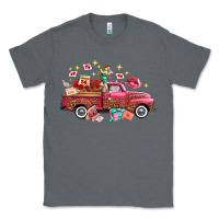 Charcoal Heather Western Valentines Day Truck Photography Love Side Classic Tee - FaDigitalArtStudio