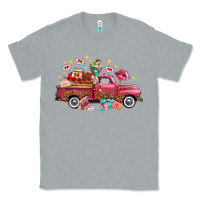Heather Grey Western Valentines Day Truck Photography Love Side Classic Tee - FaDigitalArtStudio