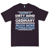 Plum having a dirty mind makes ordinary conversations much more interesting Premium Tee - linhVisuals