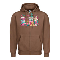 Chestnut valentines day coffee Zipper Hoodie - Jasminsmagicworld
