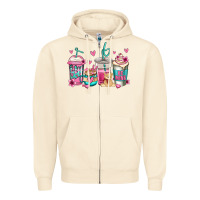 Sandshell valentines day coffee Zipper Hoodie - Jasminsmagicworld