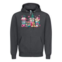 Smoke valentines day coffee Zipper Hoodie - Jasminsmagicworld