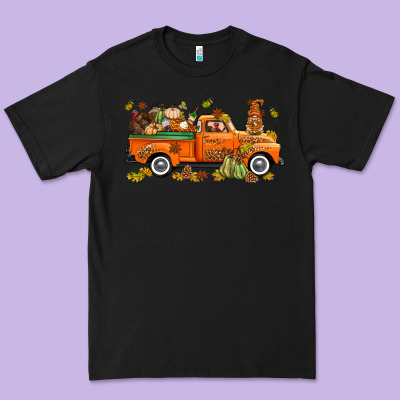 Thanksgiving Truck With Gnome Bbs Premium Tee Designed By Bundleandbundleshop