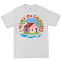 Dove Grey i want to go home Premium Tee - linhVisuals