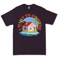Plum i want to go home Premium Tee - linhVisuals