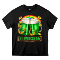 Black St. Patrick's Day beer Heavy Core Tee - OliviaCreatesArt
