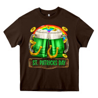 Chocolate Brown St. Patrick's Day beer Heavy Core Tee - OliviaCreatesArt