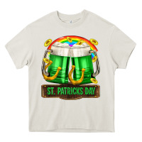 Cream St. Patrick's Day beer Heavy Core Tee - OliviaCreatesArt