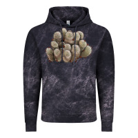 Cloud Black brown flowered cactus Vintage Hoodie - LillyAllenDesigns
