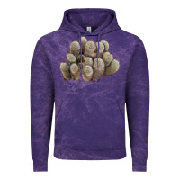 Cloud Purple brown flowered cactus Vintage Hoodie - LillyAllenDesigns