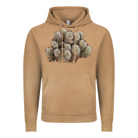 Vintage Camel brown flowered cactus Vintage Hoodie - LillyAllenDesigns