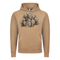 Vintage Coffee brown flowered cactus Vintage Hoodie - LillyAllenDesigns