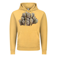 Vintage Mustard brown flowered cactus Vintage Hoodie - LillyAllenDesigns