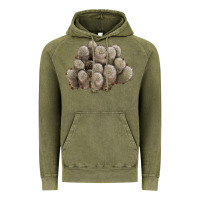 Vintage Olive brown flowered cactus Vintage Hoodie - LillyAllenDesigns