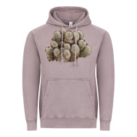 Vintage Zinc brown flowered cactus Vintage Hoodie - LillyAllenDesigns