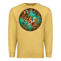 Antique Gold western pattern circle Premium Sweatshirt - Jasminsmagicworld