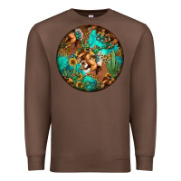 Chestnut western pattern circle Premium Sweatshirt - Jasminsmagicworld