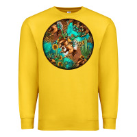 Lemon western pattern circle Premium Sweatshirt - Jasminsmagicworld