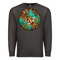 Smoke western pattern circle Premium Sweatshirt - Jasminsmagicworld