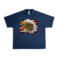 Navy Western American Flag Eagle Urban Heavy Tee - LillyAllenDesigns