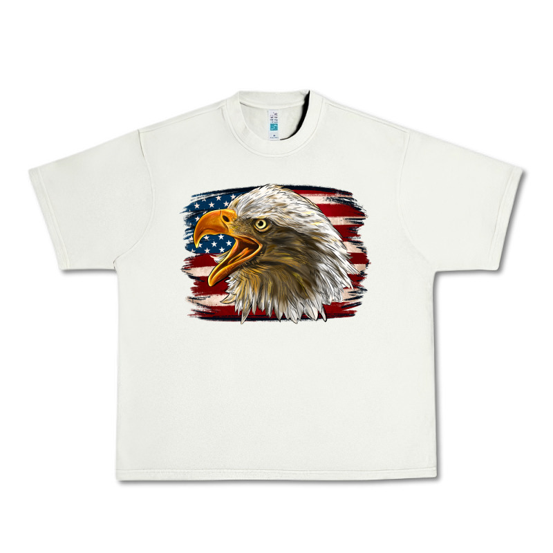 Western American Flag Eagle Urban Heavy Tee by LillyAllenDesigns | Teevron