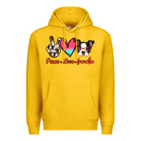 Lemon Peace Love Frenchie Premium Hoodie - Jasminsmagicworld