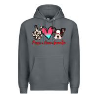 Rock Peace Love Frenchie Premium Hoodie - Jasminsmagicworld