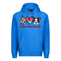 True Royal Peace Love Frenchie Premium Hoodie - Jasminsmagicworld