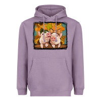 Lavender fall pigs Heavyweight Hoodie - Jasminsmagicworld