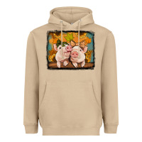 Mushroom fall pigs Heavyweight Hoodie - Jasminsmagicworld