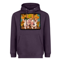 Plum fall pigs Heavyweight Hoodie - Jasminsmagicworld
