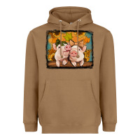 Fall Pigs Heavyweight Hoodie | Teevron