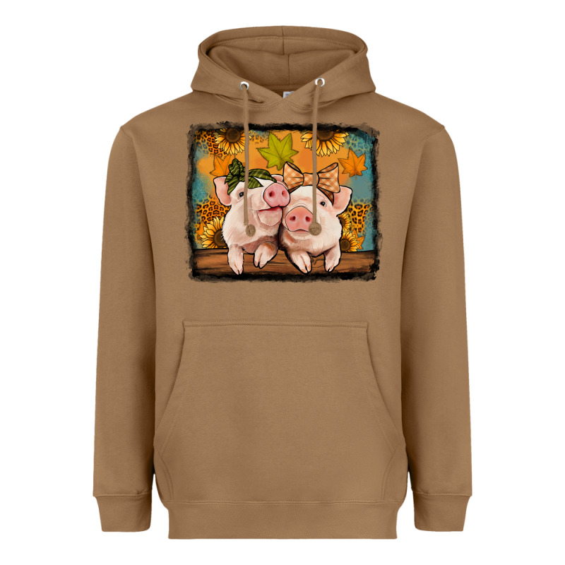 Fall Pigs Heavyweight Hoodie by Jasminsmagicworld | Teevron