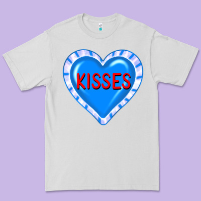 Valentine's Day Hearts Premium Tee Designed By Fadigitalartstudio