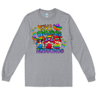 Heather Grey love gnome no bounds Long Sleeve Tee - CowhideDigitalArt