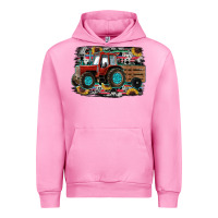 Fuchsia Pink western tracktor Urban Hoodie - RanaPortraitStore