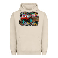 Pigment French Oak western tracktor Urban Hoodie - RanaPortraitStore