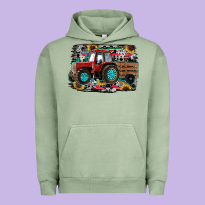 Western Tracktor Urban Hoodie Designed By Ranaportraitstore