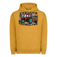 Pigment Peanut Butter western tracktor Urban Hoodie - RanaPortraitStore