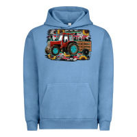 Pigment Pebble Blue western tracktor Urban Hoodie - RanaPortraitStore
