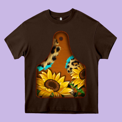 Cowtag Heavy Core Tee Designed By Jasminsmagicworld