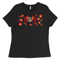 Black sugar skull rose libbey glass Ladies Tee - BundleAndBundleShop
