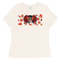Bone sugar skull rose libbey glass Ladies Tee - BundleAndBundleShop