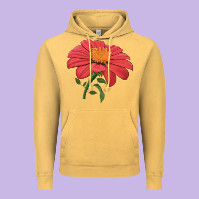 Del Sol Sunflower Vintage Hoodie Designed By Lillyallendesigns