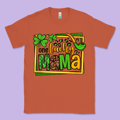 One Lucky Mama St. Patrick's Classic Tee Designed By Oliviacreatesart