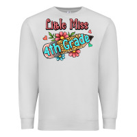 Dove Grey little miss fourth grade Premium Sweatshirt - Jasminsmagicworld