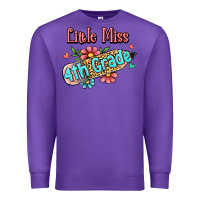 Purple little miss fourth grade Premium Sweatshirt - Jasminsmagicworld