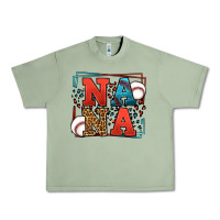 Oil Green Baseball nana leopard frame Urban Heavy Tee - LillyAllenDesigns